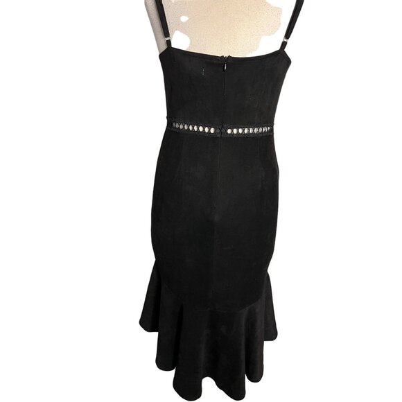 A Celine by Flying Tomato Large Black Dress Hi Lo Sleeveless Goth Evening Out - Picture 3 of 10